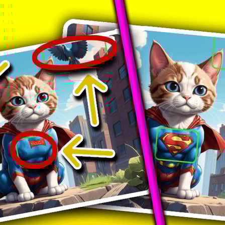 Kitty Spot The Differences with Friends - 1 2 Players